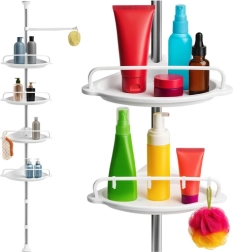 Nurgeline teleskoopiline dušinurkade riiul RUHHY