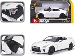 Metallist auto mudel 1:24 Nissan GT‑R – Valge