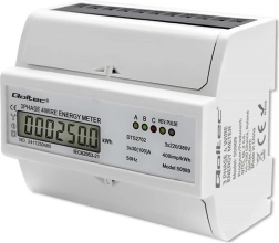 Kolmefaasiline kahesuunaline elektrooniline arvesti DIN-siini paigaldusega