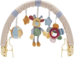 BABY MIX käruluku mänguasi – lill, karuke ja tähekesed