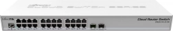 Hallatav lüliti 24× gigabit Ethernetiga ja 2× SFP+ portiga MikroTik CRS326-24G-2S+RM