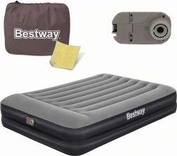 Bestway kaheinimese täispuhutav madrats sisseehitatud elektripumba ja padjaga 203 × 152 × 46 cm