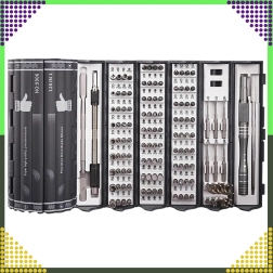 Magnetiliste täppiskruvikeerajate komplekt 128 ühes