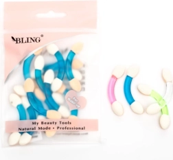 Kahepoolne vahust lauvärviaplikaator BLING, komplekt 12 tk