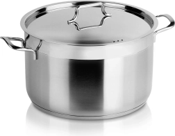Roostevabast terasest pott kaanega ANETT 26 cm, 8,2 l