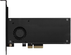 Sisemine PCIe x4 adapter 1× M.2 NVMe M‑key ja 1× M.2 SATA B‑key jaoks aktiivse ja passiivse jahutusega AXAGON
