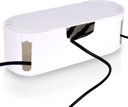 Valge kaablihoidik VILDE ventilatsiooniavadega