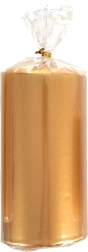 Kuldne metallik silinderküünal 7 × 14 cm