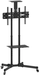 Mobiilne TV alus 37–70 tollile, 50 kg, kaks riiulit