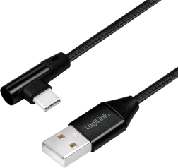 USB 2.0 kaabel nurga all USB-C 0,3 m