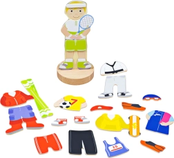 Magnetiline riietamismõistatus sportlikud tegevused Bigjigs Toys