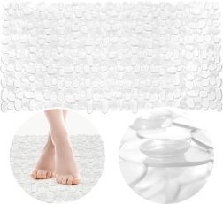 Läbipaistev libisemiskindel vannitoamatt 70 × 35 cm