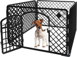 Plastikust lemmikloomade aedik 90 × 90 × 60 cm