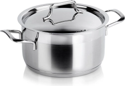 Stainless steel pot with lid Anett 18 cm, 2.3 l