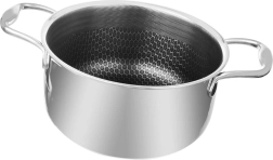 Roostevabast terasest pott COOKCELL 24 cm, 4,8 l mittenakkuva pinnaga