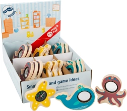 Small Foot puidust meelemänguasi ookean – vaal ja kaheksajalg