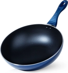 Teemantkattega mittenakkuv wok-pann 30 cm