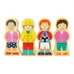 Bigjigs Toys puidust magnetiline rahvuste pusle