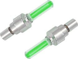 Helendavad ventiilikorgid – rohelised, komplekt 2 tk