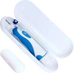 Valge elektrilise hambaharja reisikarp