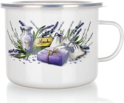 Emailkruus Lavender 1,4 l plastkaanega, läbimõõt 14 cm
