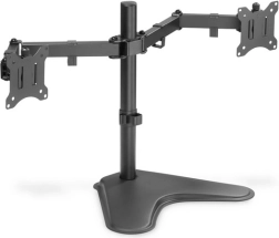 Must topelt lauastatiiv monitoridele, kinnitusklambritega monitoridele kuni 32''