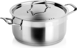 Roostevabast terasest pott kaanega ANETT 20 cm, 3 l