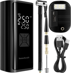 Electric Portable Air Pump 150 PSI with 6000 mAh Power Bank and LED Flashlight