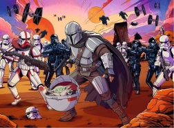 Ravensburger pusle Star Wars: The Mandalorian – vastasseis, 300 tükki