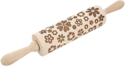 Puidust reljeefne tainarull lillemotiiviga 39 cm