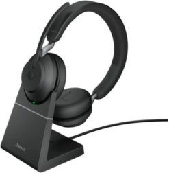 Juhtmevaba peakomplekt EVOLVE2 65 UC Stereo koos laadimisalusega, must