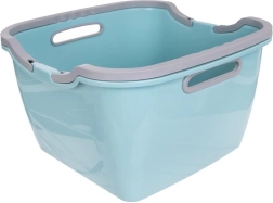 Square laundry basin 22 l with folding handles