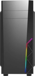 PC-korpus T8 ATX Mid Tower 120 mm ventilaatori ja RGB-valgustusega