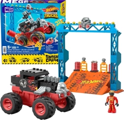 Ehituskomplekt HOT WHEELS Mega Bone Shaker Crush Course – monstertruck koos rajaga, 151 osa