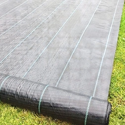 Aia-agrotekstiil 70 g/m² 1,6 × 50 m must UV-kaitsega umbrohu vastu