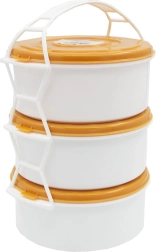 Toidukandja 3×1 l plastist – värvisegu