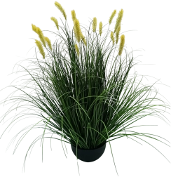 Kollane kunstdekoratiivhein Pennisetum potis, 70 cm