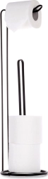 Metallist tualettpaberi alus, must, 54 cm
