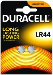 Duracell LR44 1,5 V patareid – blister, 2 tk