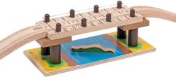 Puidust safari sild krokodilliga Bigjigs Rail