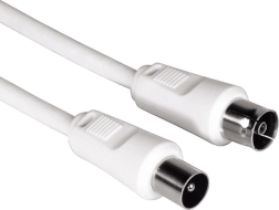 Coaxial antenna cable 75 dB, 5 m, white