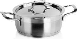 Roostevabast terasest pott kaanega Anett 16 cm, 1,2 l