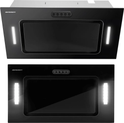 Sisseehitatav kapialune õhupuhasti 52 cm must Berdsen BE-52A LED-valgustusega