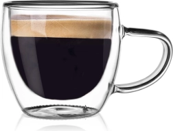 Kahekordse seinaga termo espressoklaas 100 ml