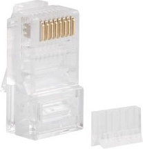 Varjestamata RJ45 pistikud kat.6 UTP juhtotsikuga 100 tk