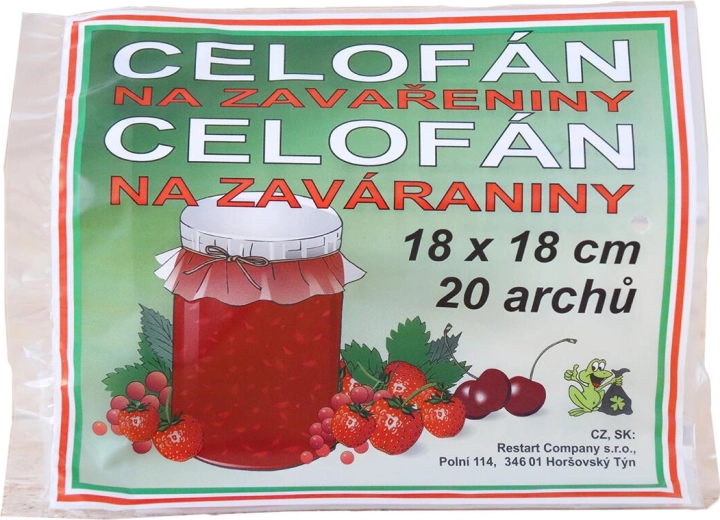 Tsellofaanilehed hoidistamiseks 18 × 18 cm (20 tk)