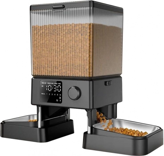 Oneisall Dual Automatic Pet Feeder without Wi‑Fi