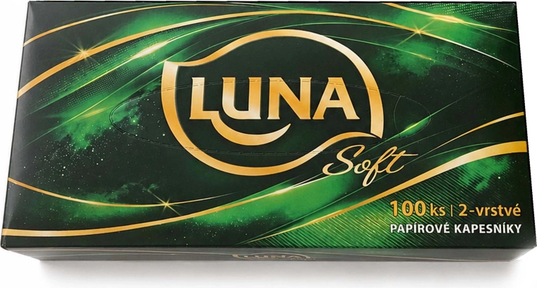 Boxed two-ply tissues - 1 piece