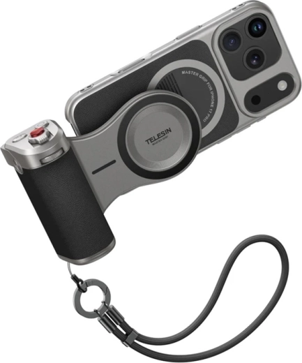 Telesin Master Grip käepide iPhone 17 Pro Maxile koos akupangaga
