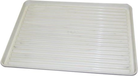 Nõudekuivatusrest 50 × 40 cm, valge plast